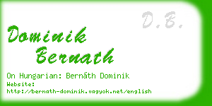 dominik bernath business card